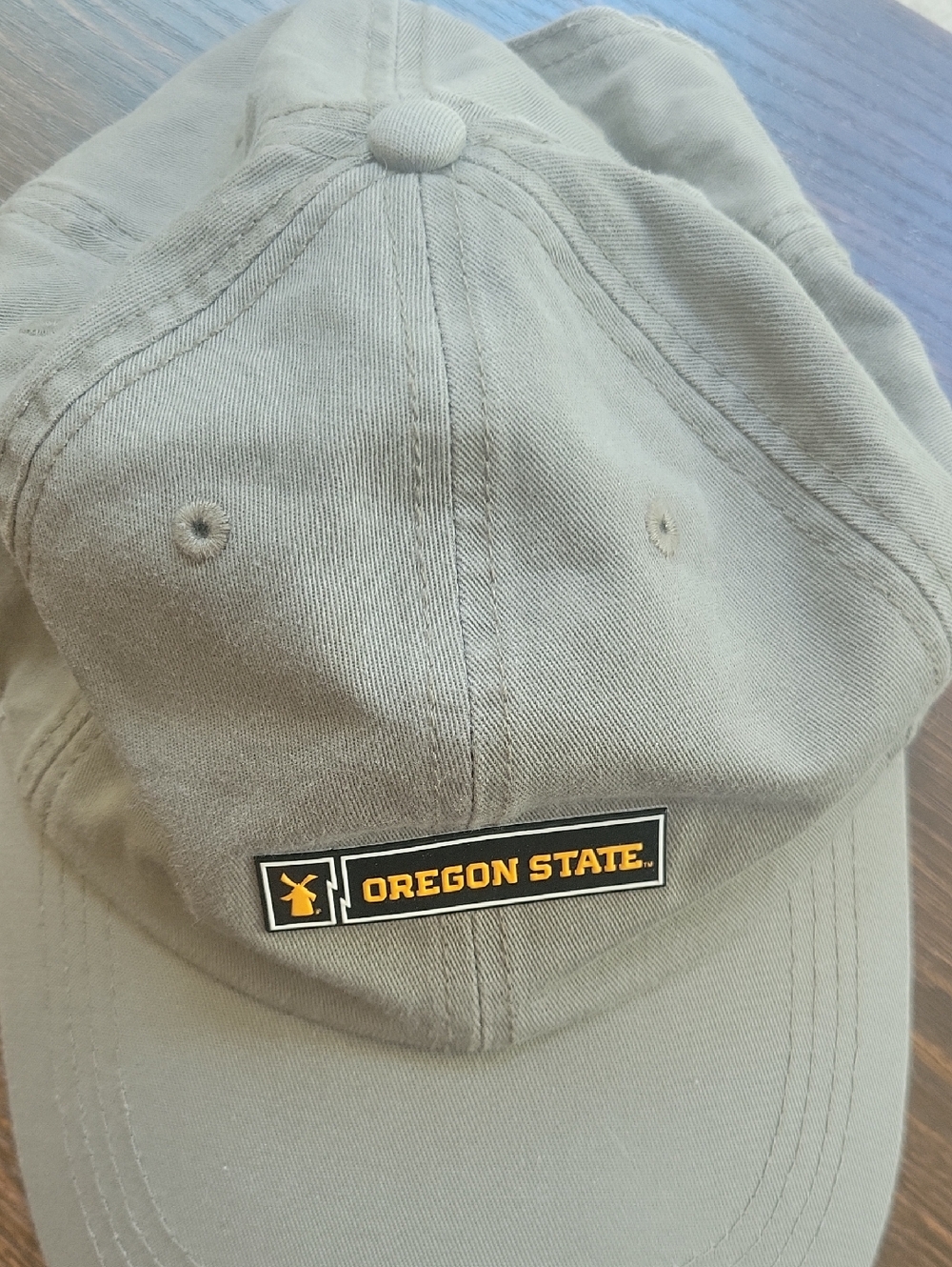 Dutch Bros Olive Green Cotton Oregon State Cap with Logo Tag
